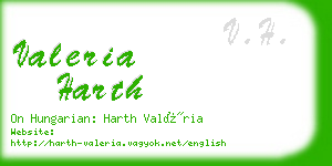 valeria harth business card